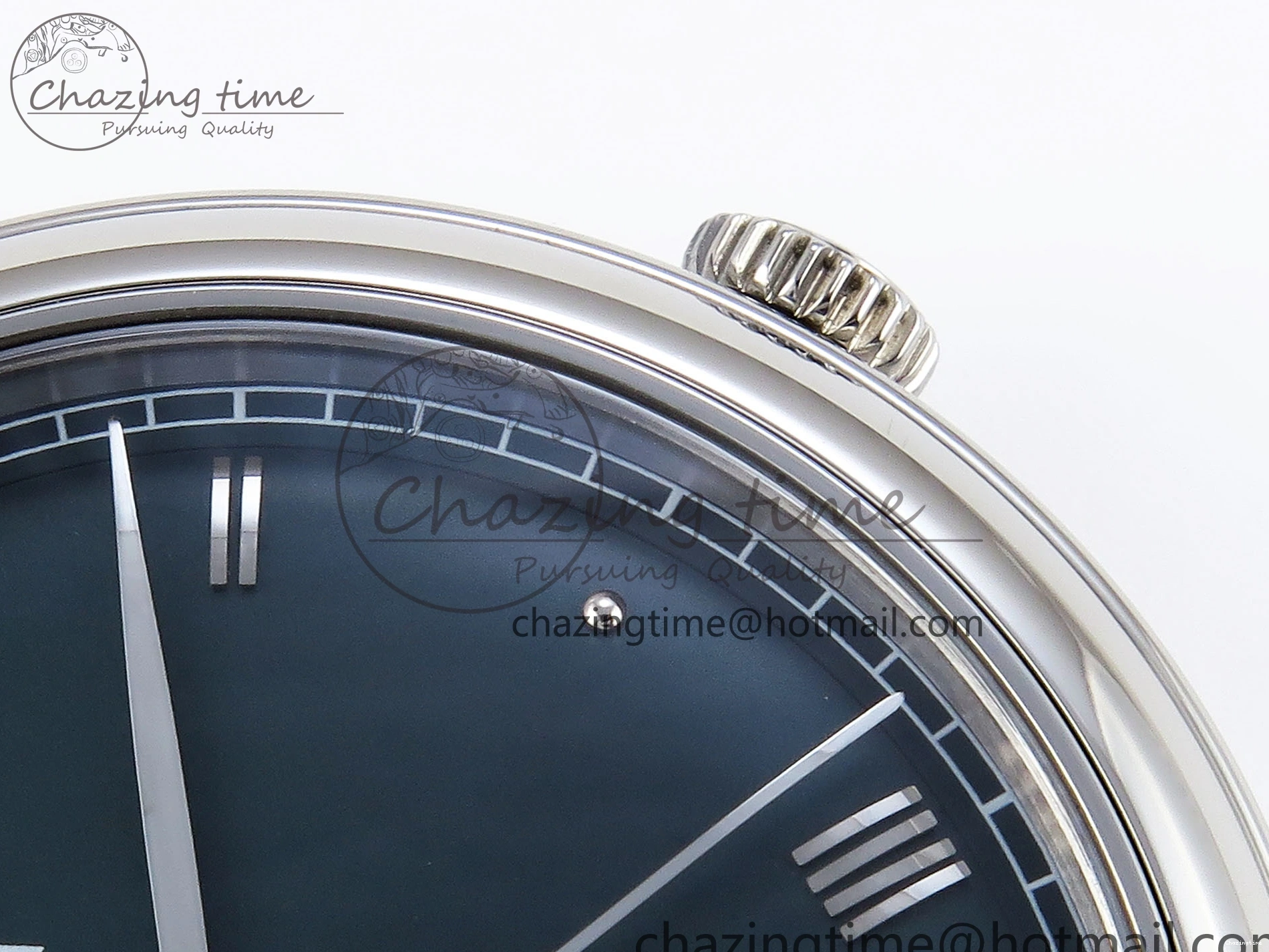 0215 Tailored De Ville Date SS MKF 1:1 Best Edition Dark Gray Dial Roman Marker on Black Leather Strap A 7740